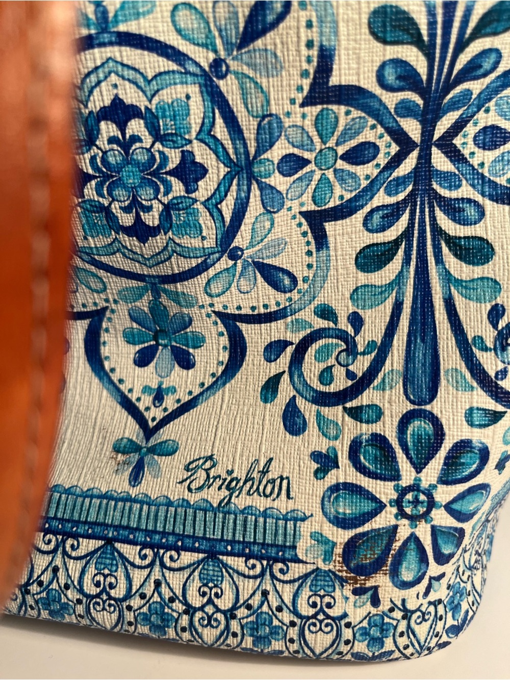 BRIGHTON ππ( RARE ) CASABLANCA COLLECTION πππPrint Tote with Tan Trim π - Picture 4 of 13